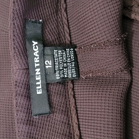 Ellen Tracy Career Pants Brown Size 12 - Picture 9 of 10